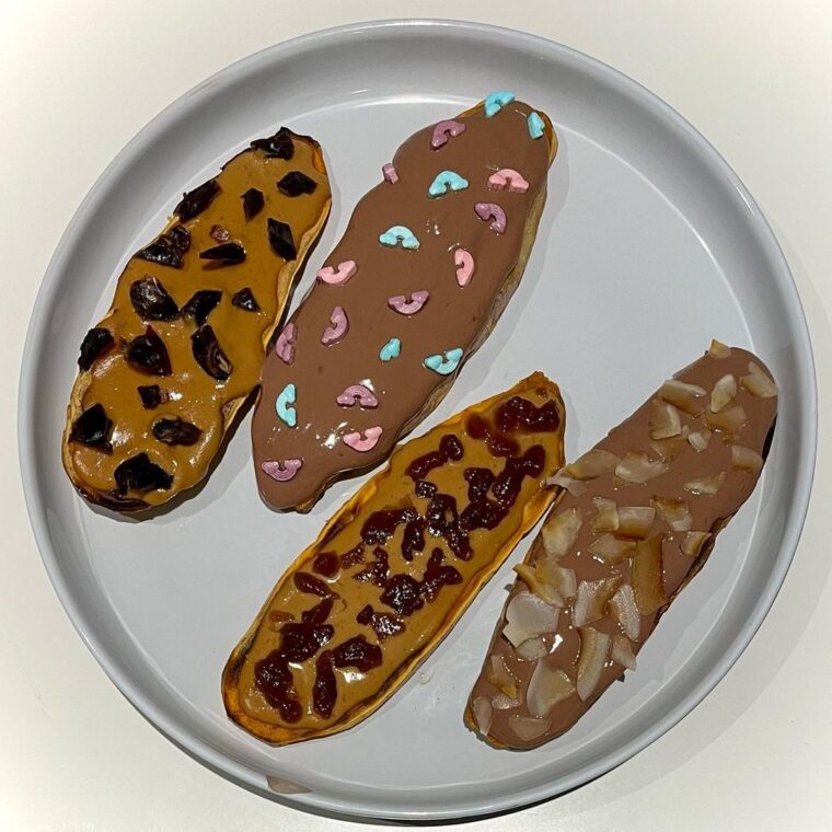Pb & Choc Sweet Potato Toast