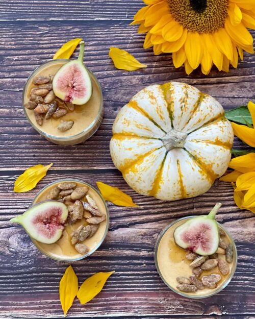 Pumpkin coconut pannacotta
