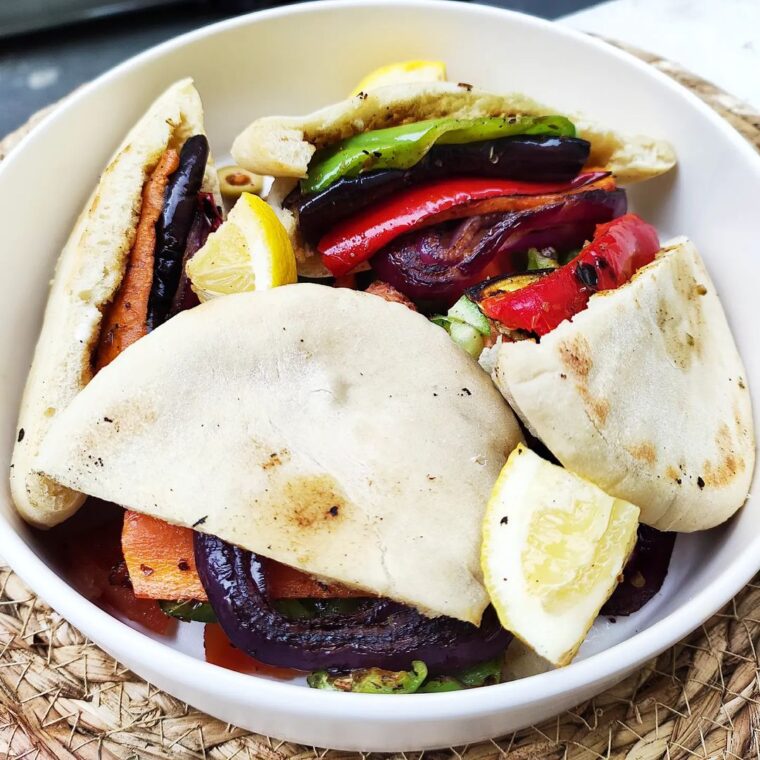 Roasted Vegetable Pita Pockets