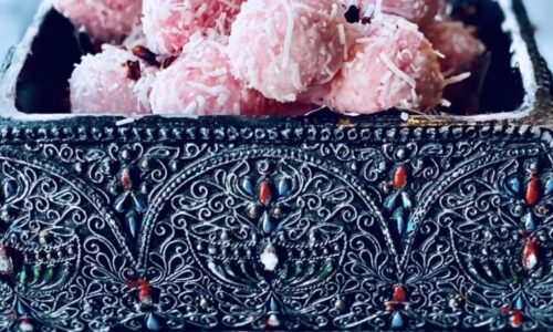 Rose Coconut Laddu