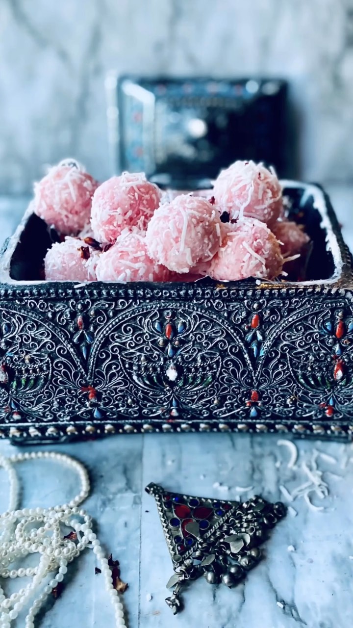 Rose Coconut Laddu