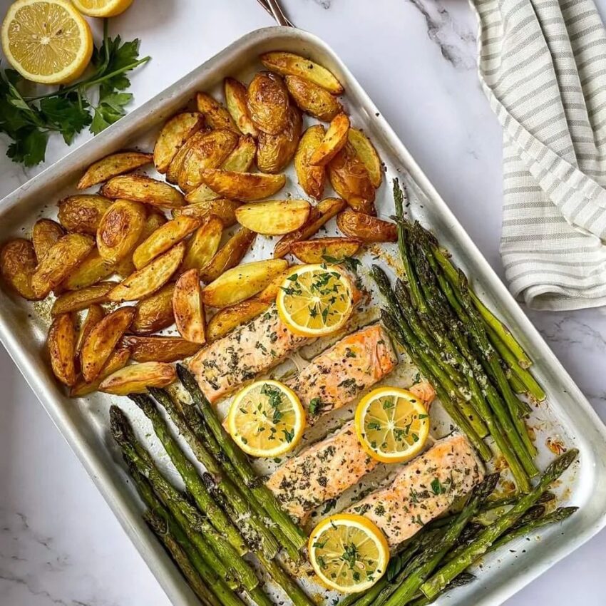 Sheet Pan Garlic Butter Salmon