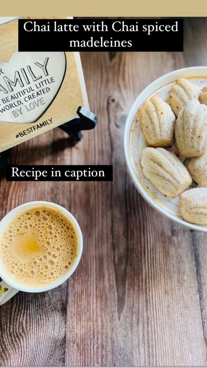 Spiced Chai Latte With Chai Spiced Madeleines