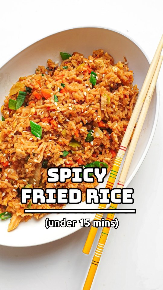 Spicy Fried Rice Under 15 Mins