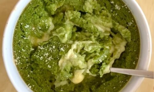 Spinach Cheese Baked Oats