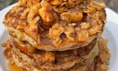 Vegan Apple Pie Protein Pancakes