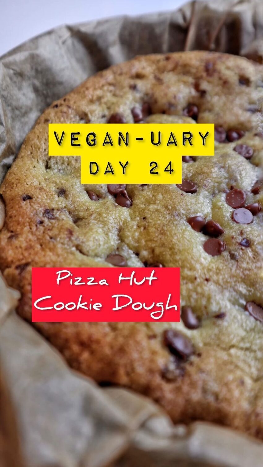 Vegan Pizza Hut Cookie Dough