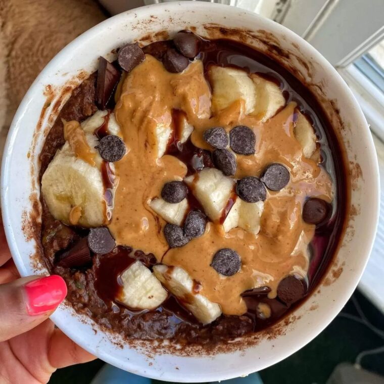 Zucchini Chocolate Melt Oatmeal