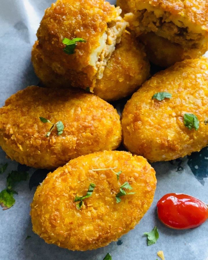 Ammie Kay Cutlets (Chicken & Cheese Potato Cutlets)