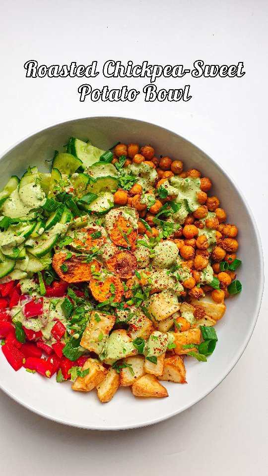 Roasted Chickpea Sweet Potato Bowl