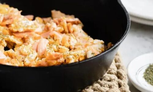 Smoked Salmon Breakfast Scramble