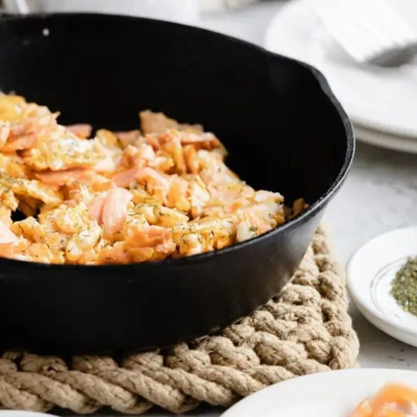 Smoked Salmon Breakfast Scramble