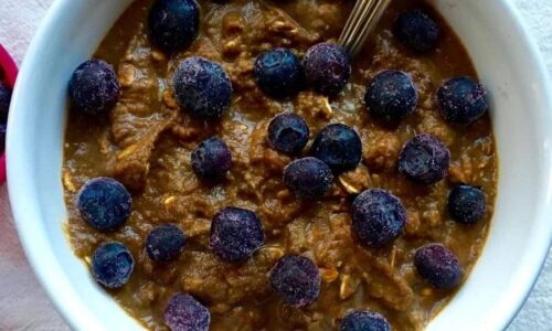 Sugar Free Chocolate Blueberry Oats