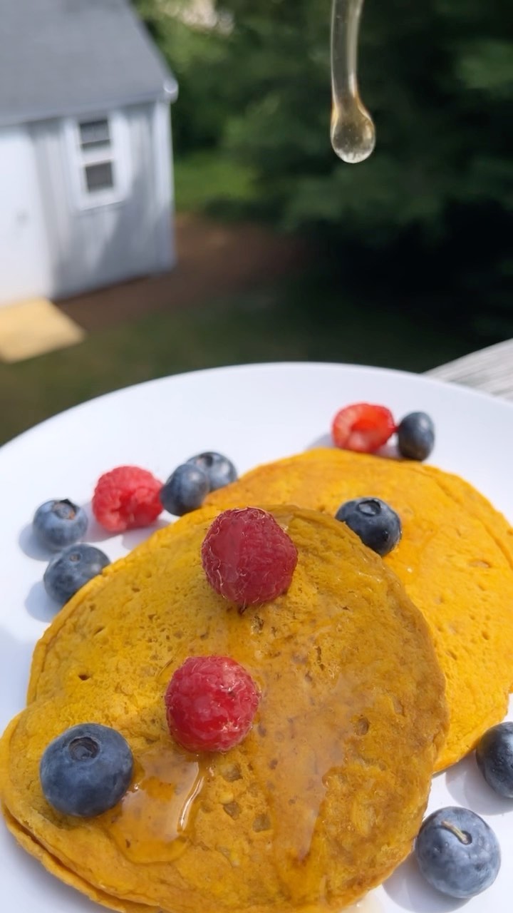 Vegan Pumpkin Protein Pancakes