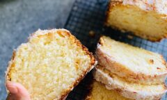 Coconut Cake With Toasted Coconut Glaze