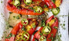 Creamed Corn And Polenta Stuffed Peppers