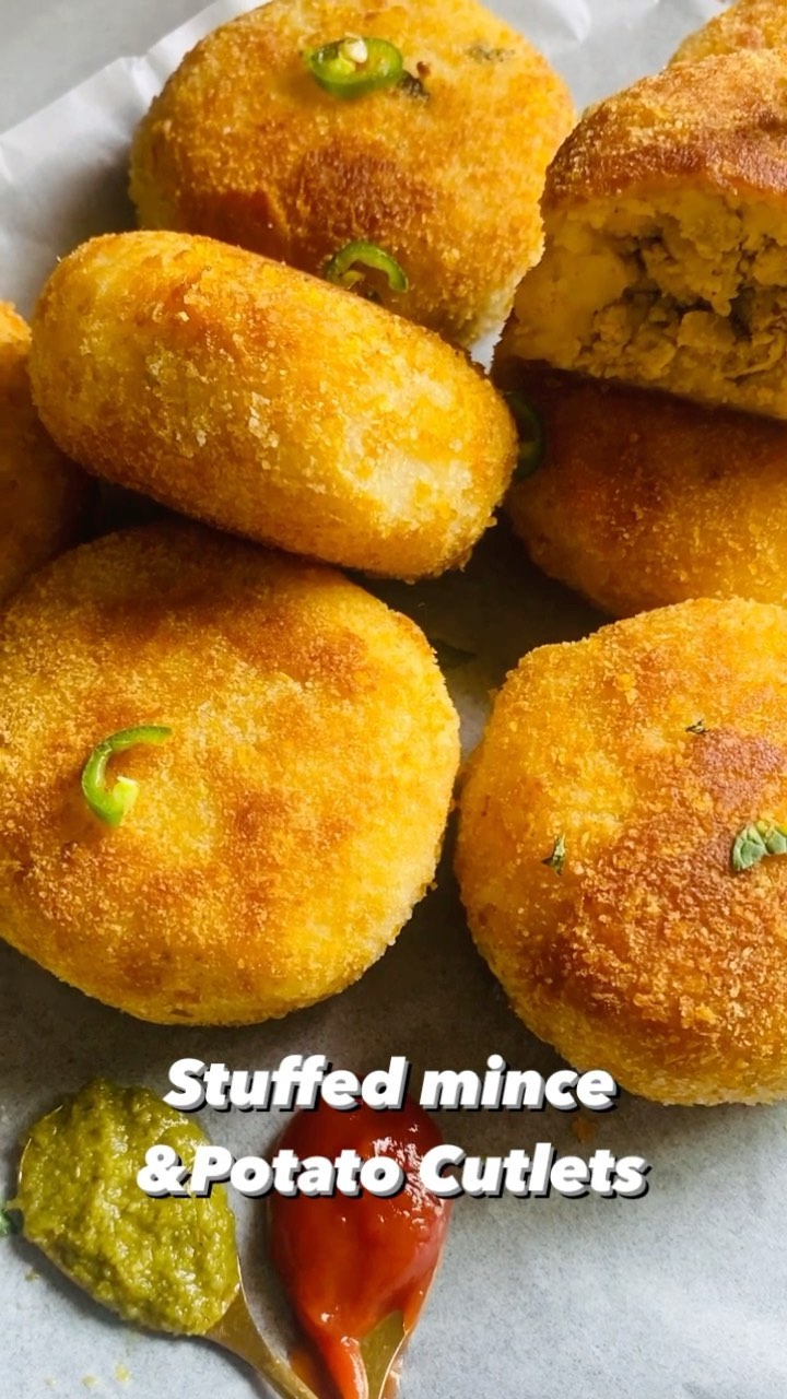 Crunchiest Chicken & Cheese Potato Cutlets