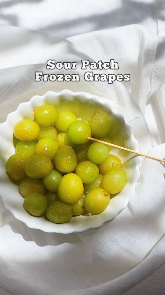 Healthy Sour Patch Grapes