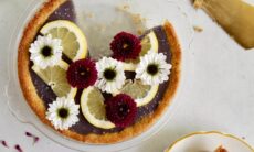 Keto No-bake Lavender Lemonade Tart