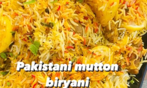 Pakistani Style Mutton Biryani