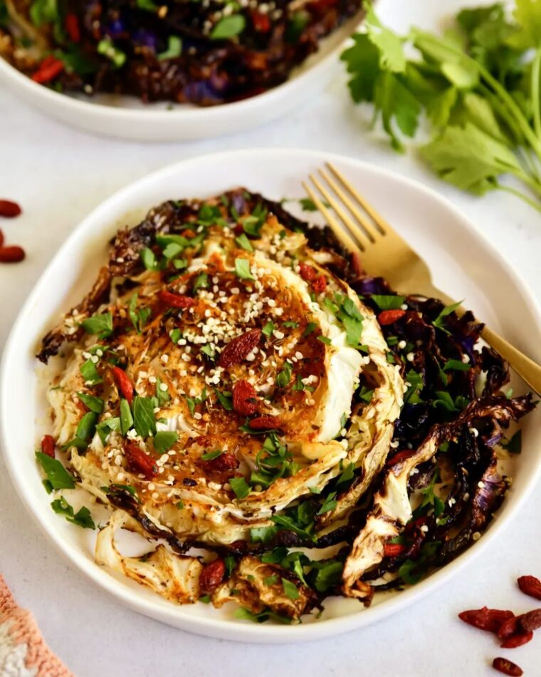 Roasted Cabbage Rounds