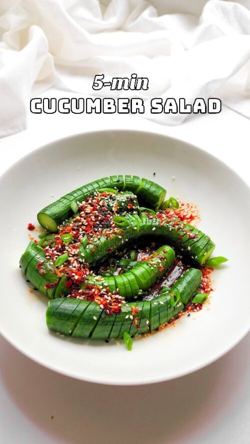 Spicy cucumber salad