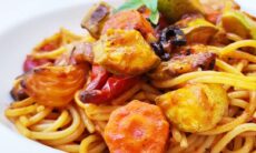 Spicy Roasted Ratatouille Pasta