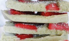 Strawberry Matcha Yogurt Bark