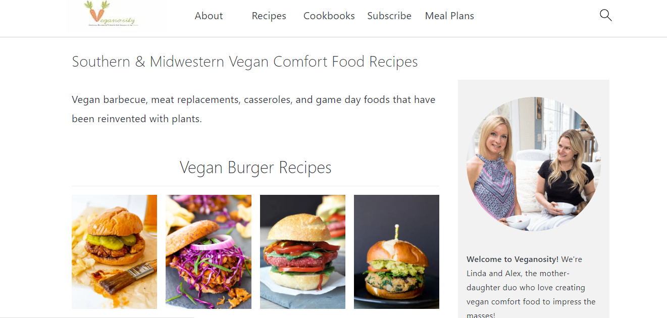 Vegan recipe websites