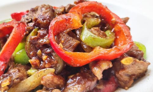 Black Pepper Beef Stir Fry