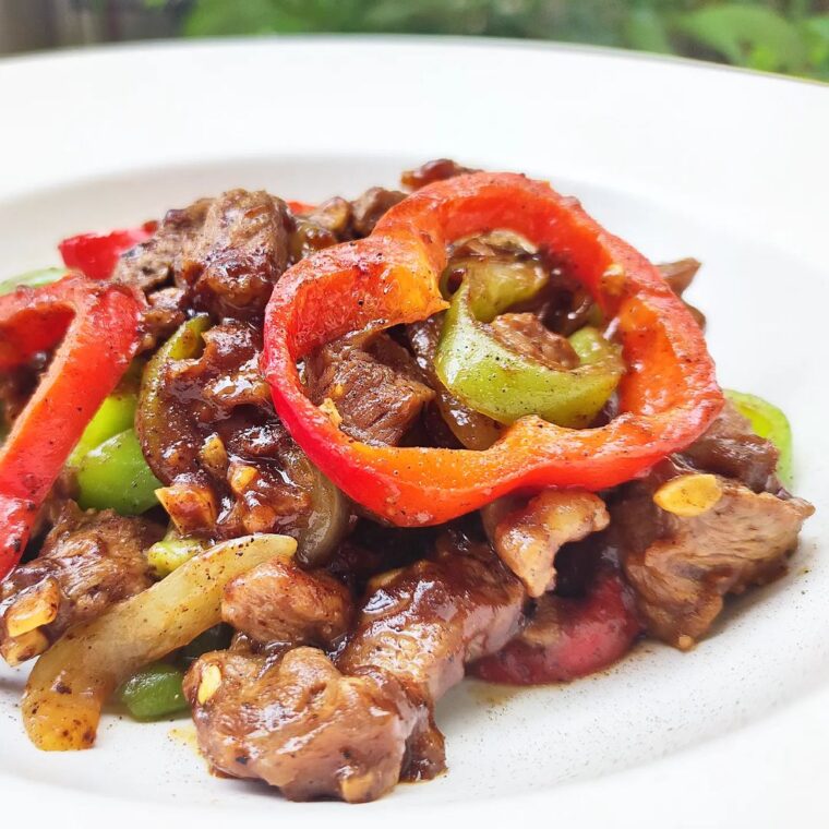 Black Pepper Beef Stir Fry