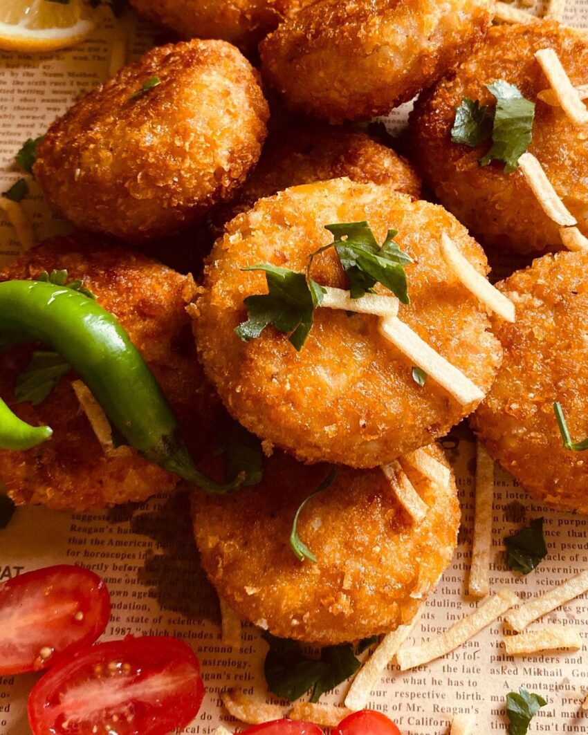 Crispy Potato Noddles Cutlets