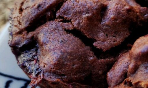 Double Chocolate Cherry Muffins