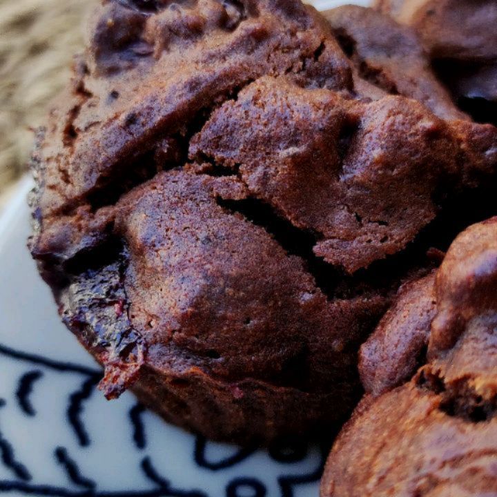 Double Chocolate Cherry Muffins