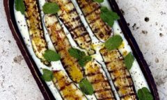 Grilled Zucchini With Warm Yogurt