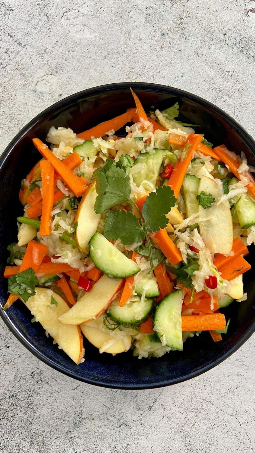 Asian Style Apple Fennel Salad