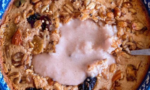 Blueberry Cheesecake Baked Oats - Cakes & Breads Recipes dari Oat