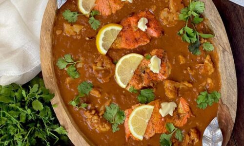Easy Butter Salmon And Cauliflower Curry