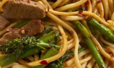 Lamb And Broccolini Stir Fried Noodles