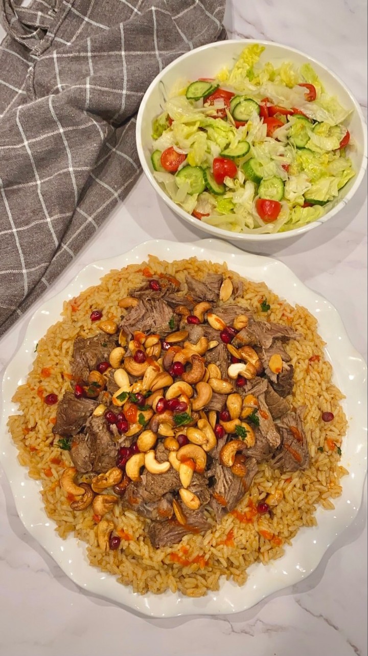 Lamb Loin Chops On A Bed Of Rice