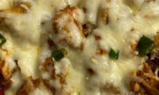 Leftover Chicken Curry Pizza