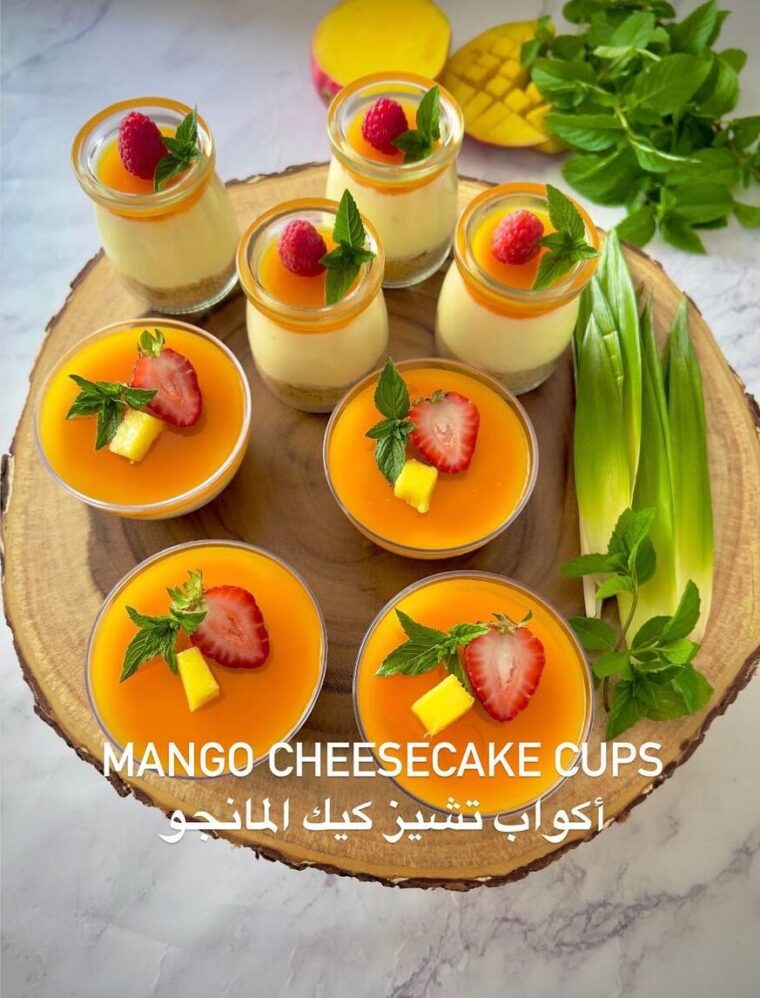 Mango Cheesecake Cups
