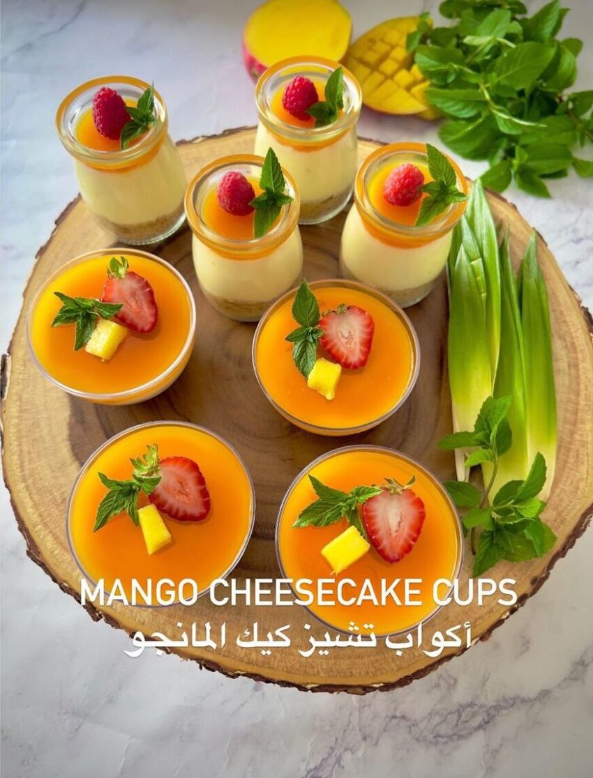 Mango Cheesecake Cups