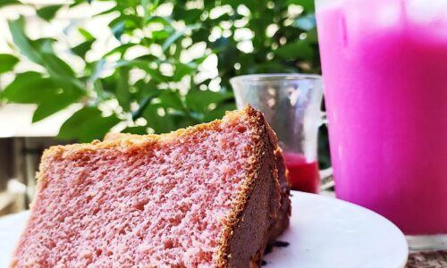 Rose Milk Chiffon Cake