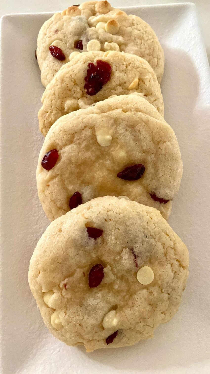 White Chocolate And Cranberry Cookies