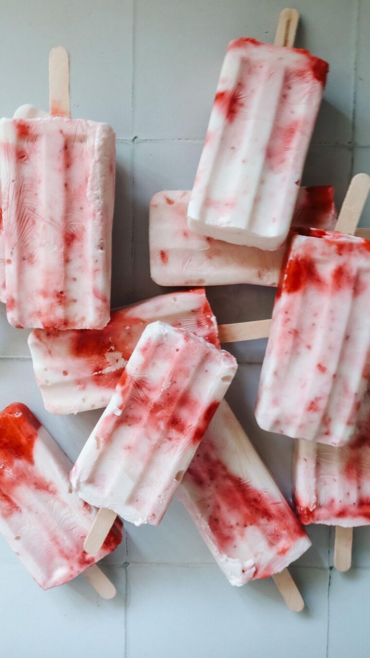 Berry Yogurt Popsicles