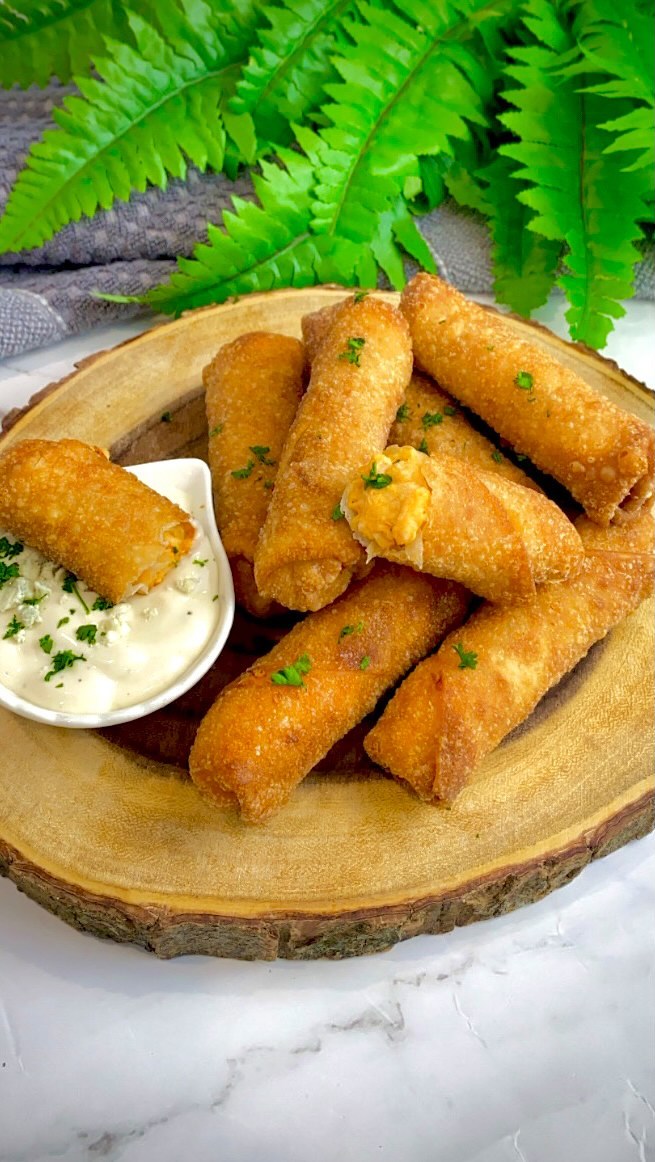 Buffalo Chicken Egg Rolls