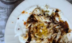 Cilbir: Turkish Fried Eggs In Garlicky Yogurt Sauce
