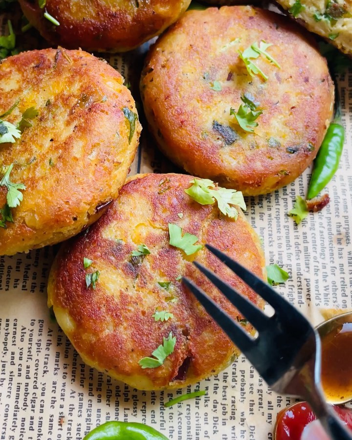 Dal & Aloo Kay Kebab (Lentil Potatoes Kebabs)