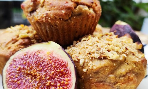 Fig Coffee & Hazelnut Muffins